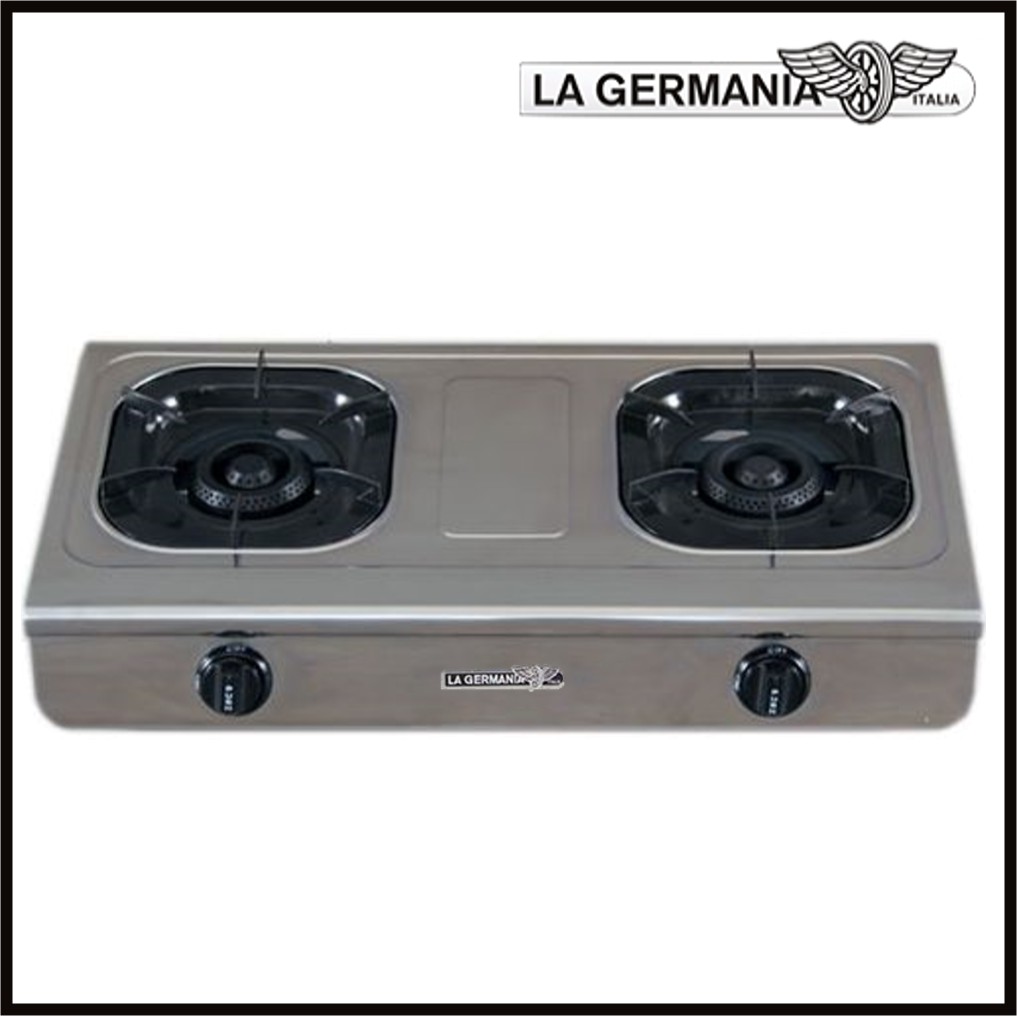 La Germania G-700 Inox Heavy Duty Double Burner Gas Stove | Shopee ...