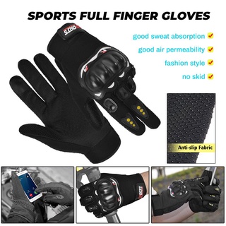 Motorcycle Riding Gloves Half Finger Full Finger Touch Screen Anti-Slip Motorcycle Protective