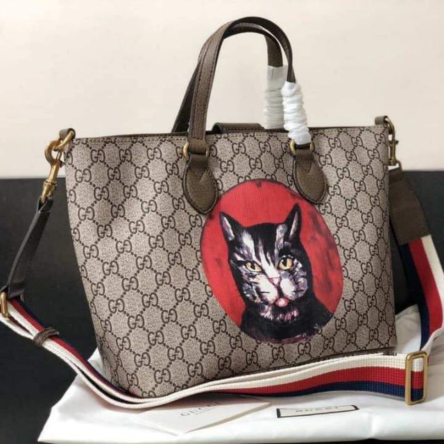 gucci cat tote