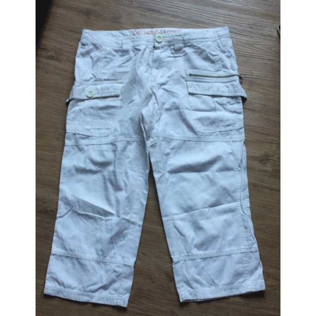 ladies cropped cargo trousers