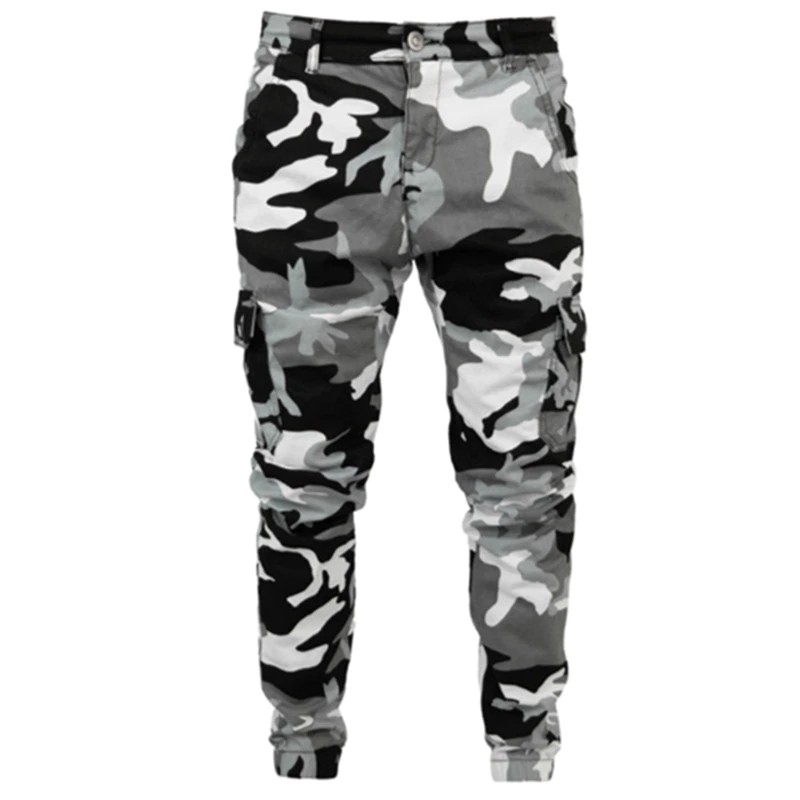 mens slim fit camo cargo pants
