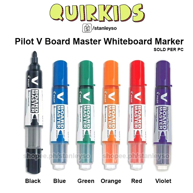 Pilot VBoard Master Whiteboard Marker Refillable Erasable V Board