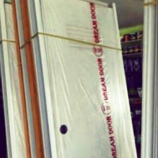 Pvc Door Bathroom Door 60x210 With Louver Set Plain Shopee