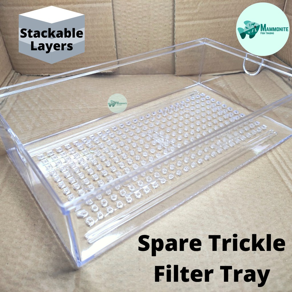 Spare Trickle Filter Tray For Aquarium Fish Tank Stackable Layers