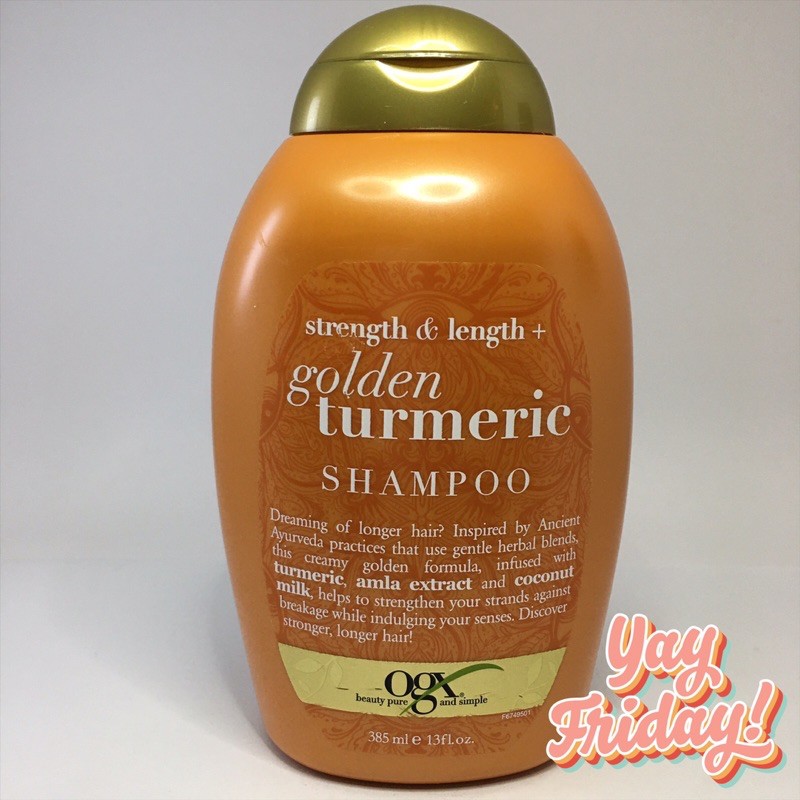 OGX Strength & Length + Golden Turmeric Shampoo Shopee Philippines