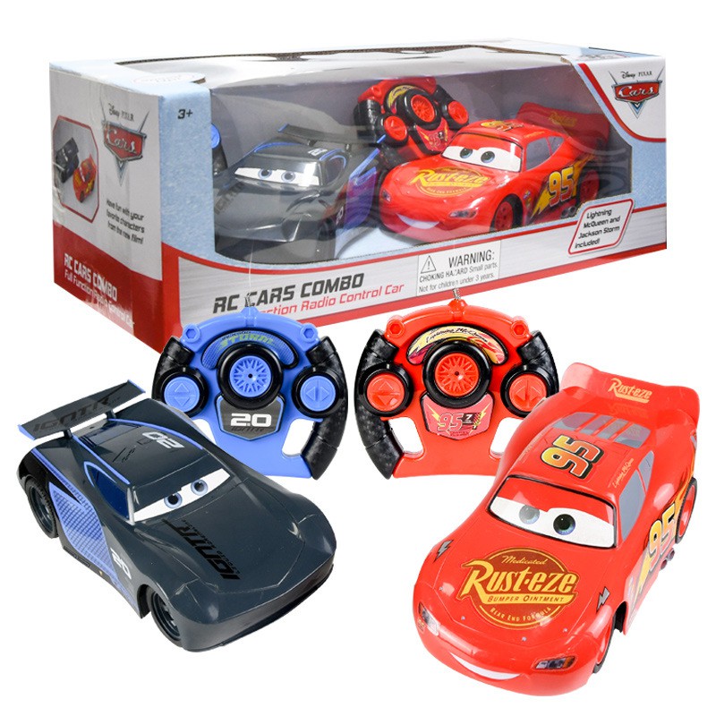 Disney Cars Black Storm Lightning Mcqueen Remote Control Car Model Toy Car  Two Piece Set Electric Rc | Shopee Philippines