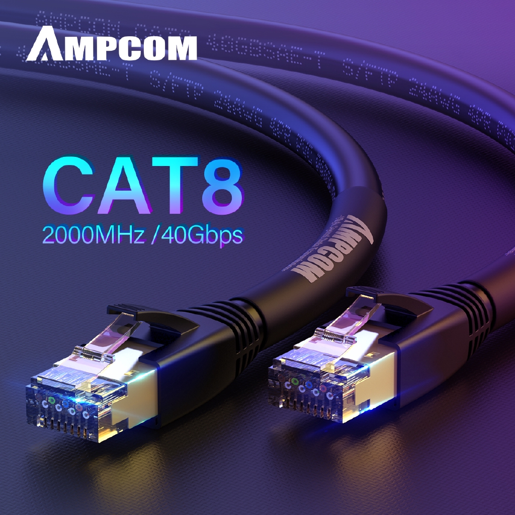 0.510M S/FTP CAT8 Cable, High Speed Patch Cable 10Gbps