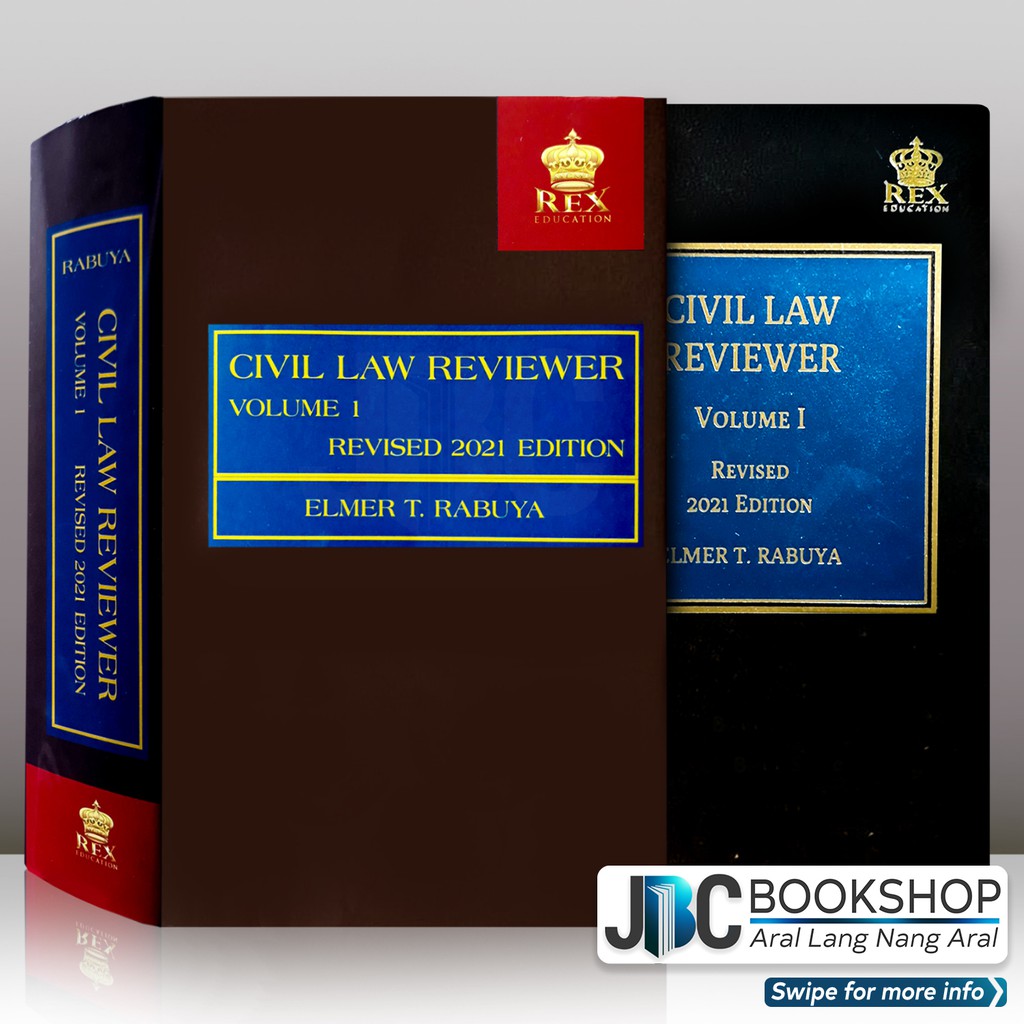Civil Law Reviewer Volume 1 (2021 Revised Edition) by Elmer T. Rabuya