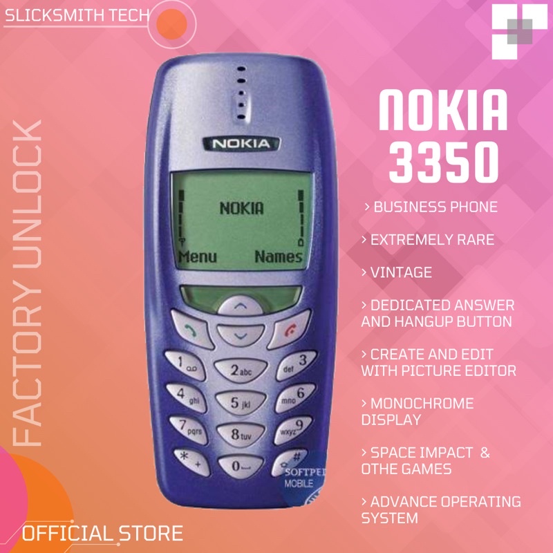 Original Nokia 3350 Openline | Vintage Phone | Shopee Philippines