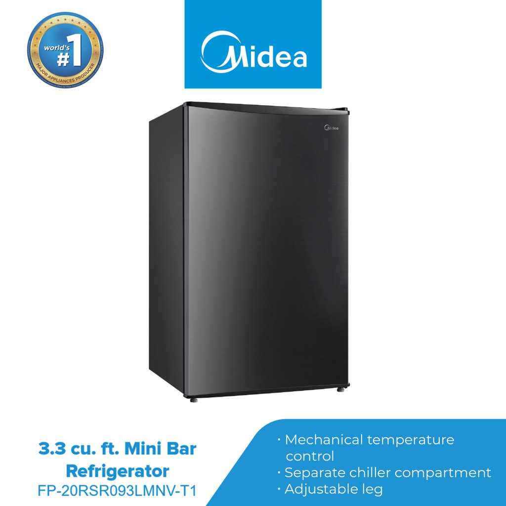 Midea 3.3 cu. ft. Mini Bar Refrigerator. FP20RSR093LMNVT1 Shopee