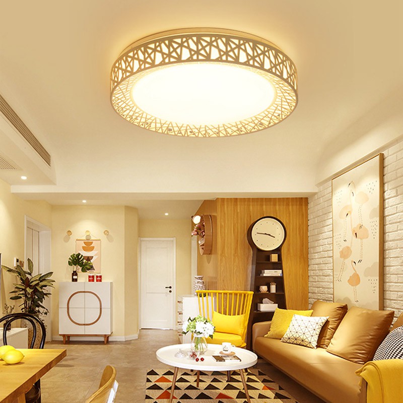 LED Ceiling Light Bird Nest Round Lamp Modern Fixtures For ...