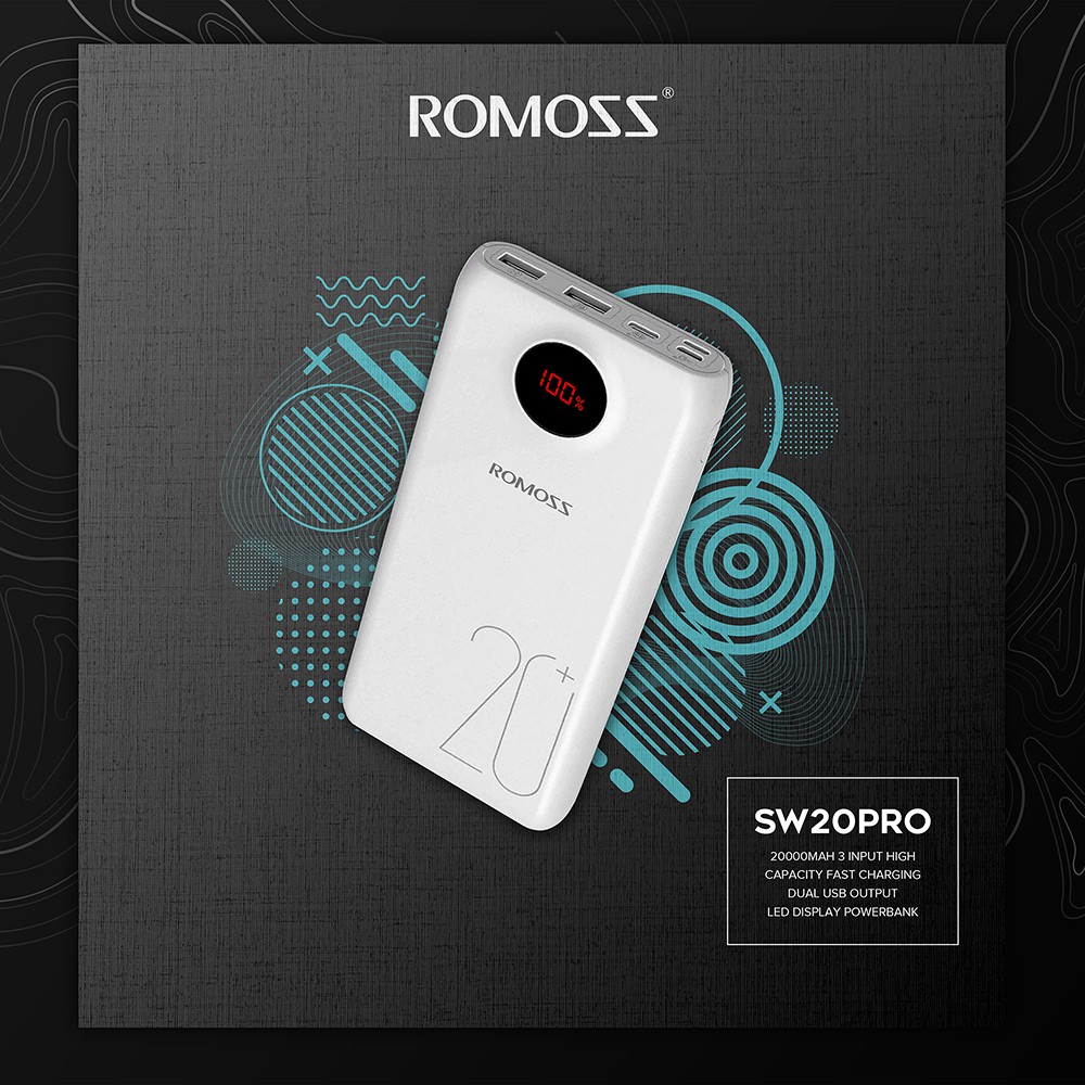Romoss SW20PF 22.5W 20000mAh 3.0 Two-way Super Fast Charging Power Bank - Image 3