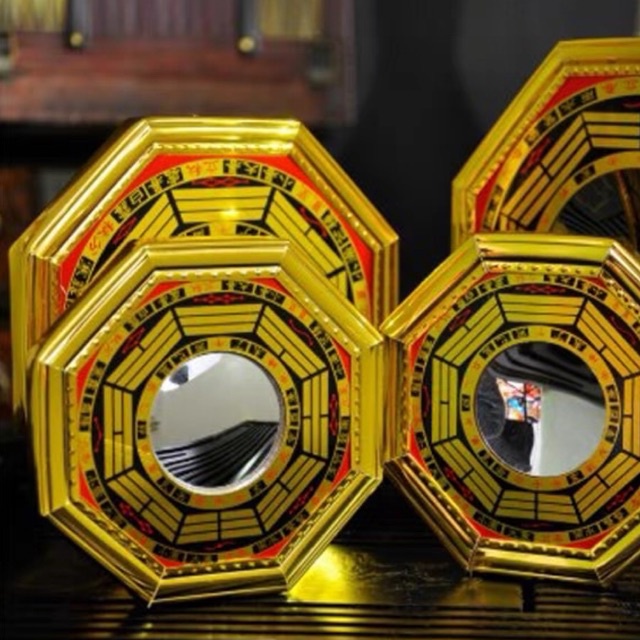Bagua Mirror Feng Shui Convex Mirror Lucky Chinese FengShui Dent Convex