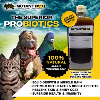 Mutant Lab Multivitamins for dogs, cats and other pets + Probiotics ( All natural and organic )