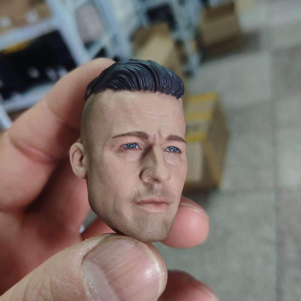 1/6 THREEQ MG002 Brad Pitt Head Sculpt Model Toy Fit 12'' Male Body 