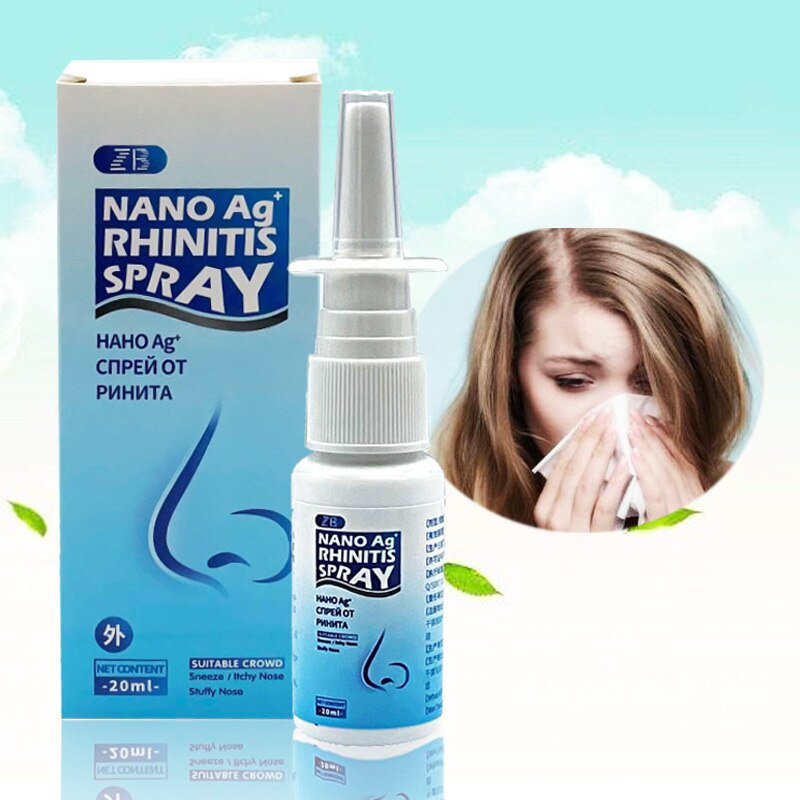 Nano Silver ions Rhinitis Spray Chronic Allergic Rhinitis Sinusitis ...