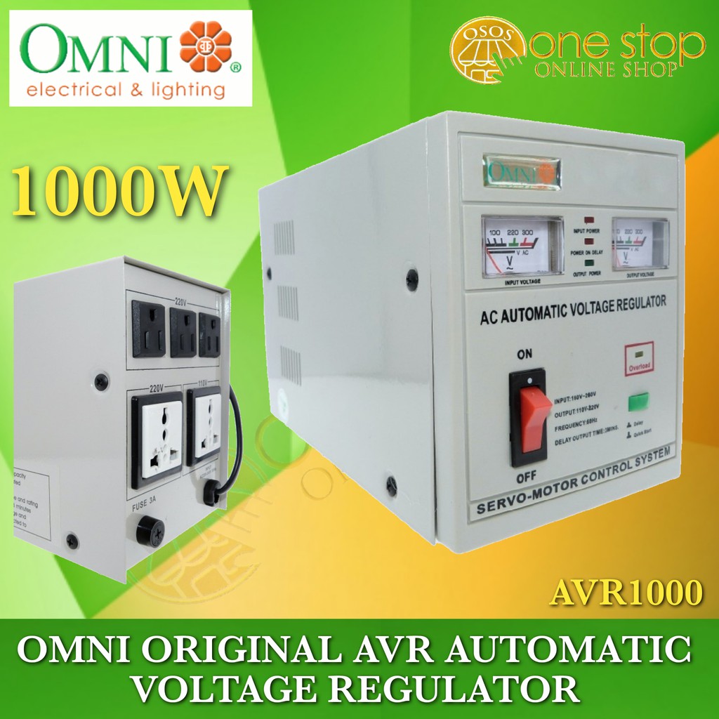 Omni Original AVR Automatic Voltage Regulator 1000W AVR1000 AVR1000