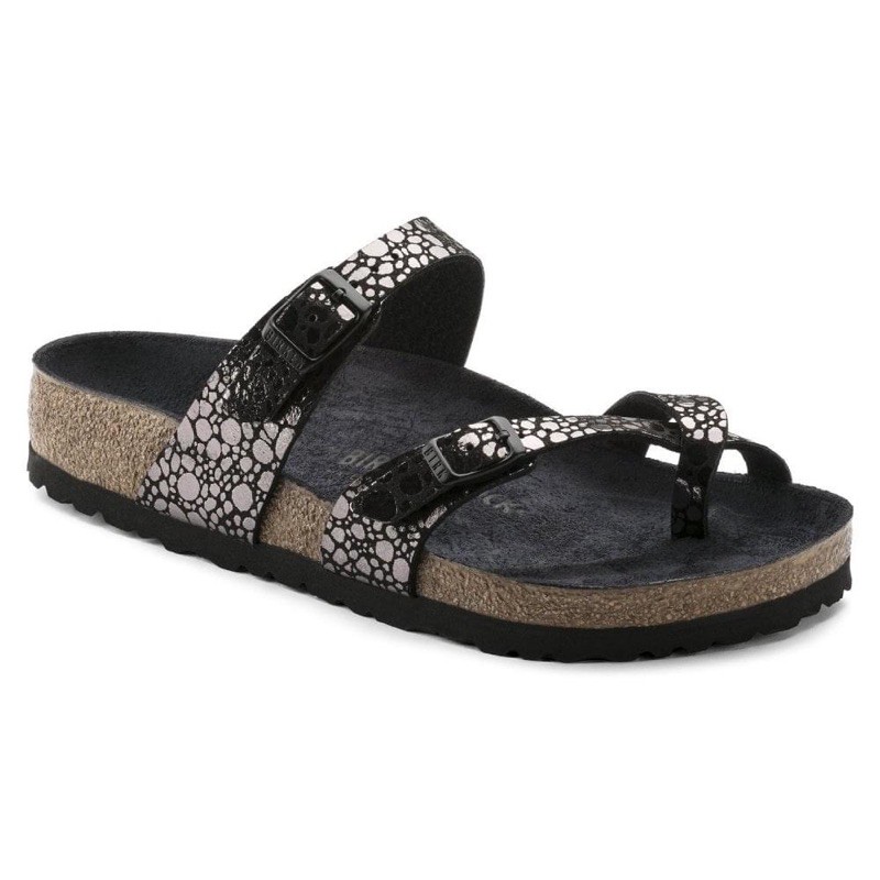 birkenstock mayari gator gleam black