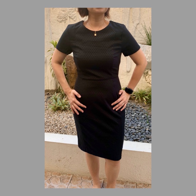 banana republic black dress