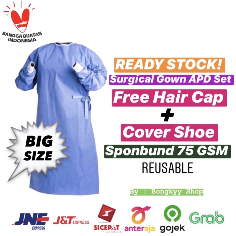 Apd Gown / Surgical Gown Set / Jumbo Surgical Clothes Big Size Shopee