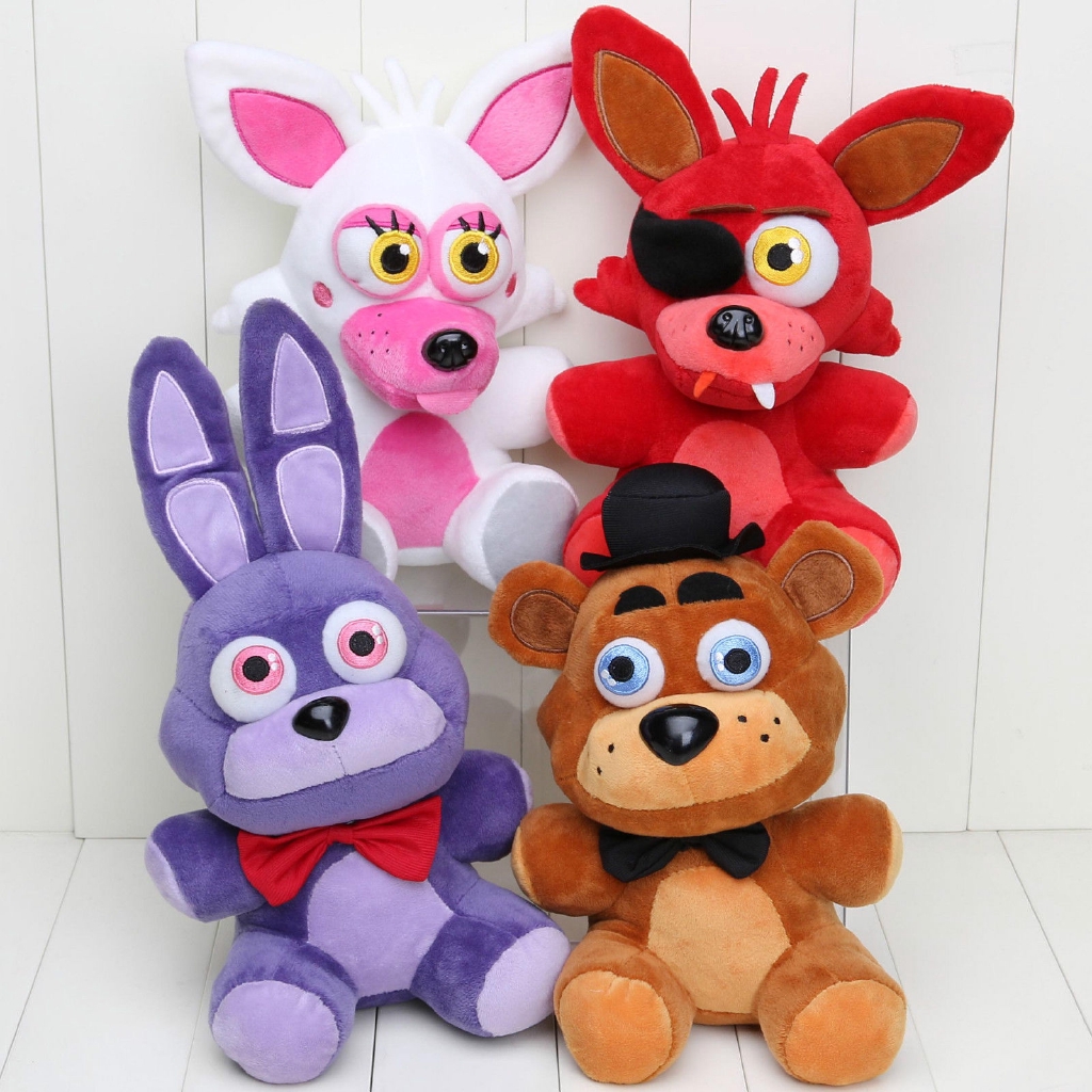 FNAF Nightmare Freddy Bear Foxy Bonnie Plush Toys Five Nights at Freddy ...