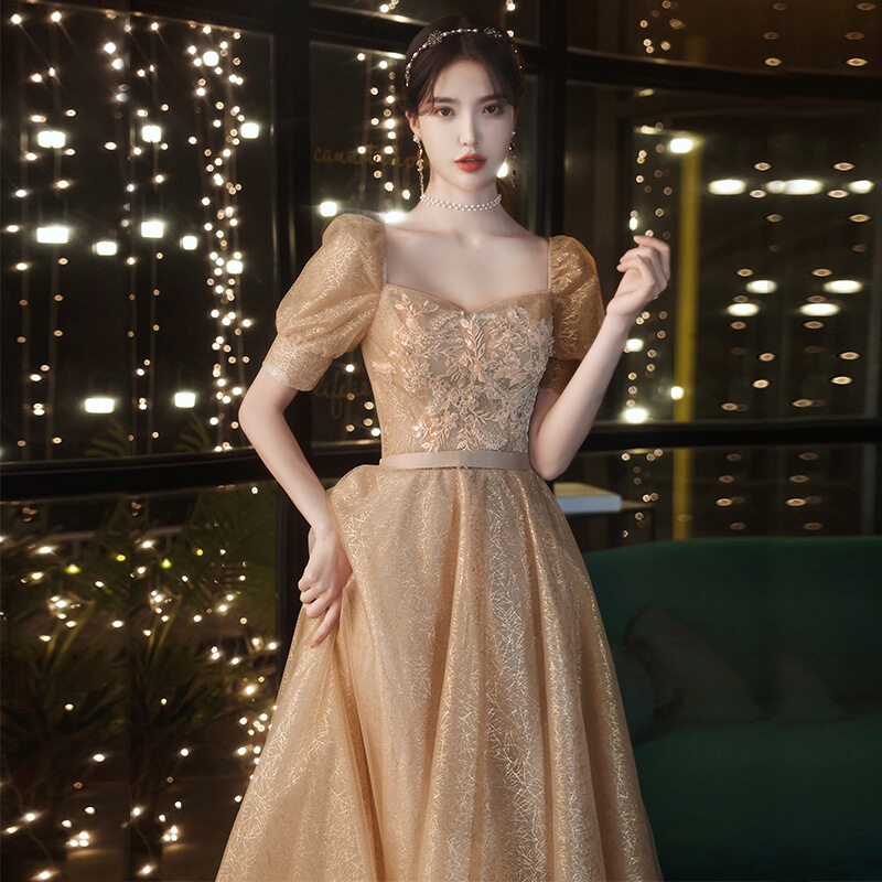 champagne gown for ninang