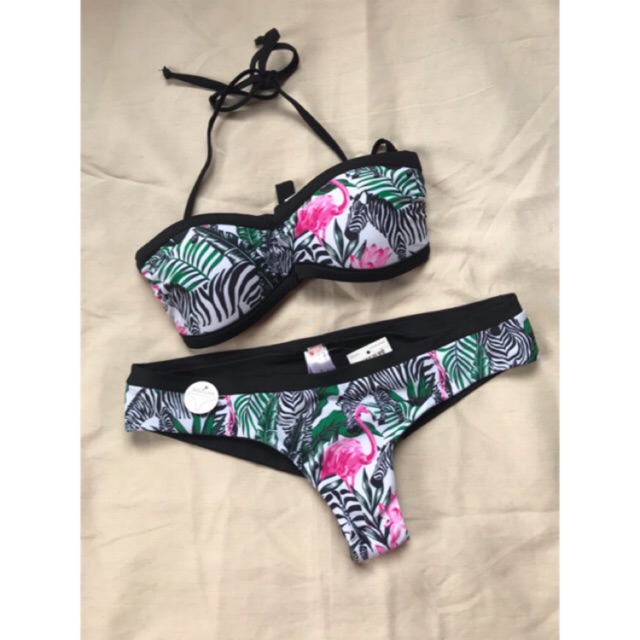 crochet high waisted bikini