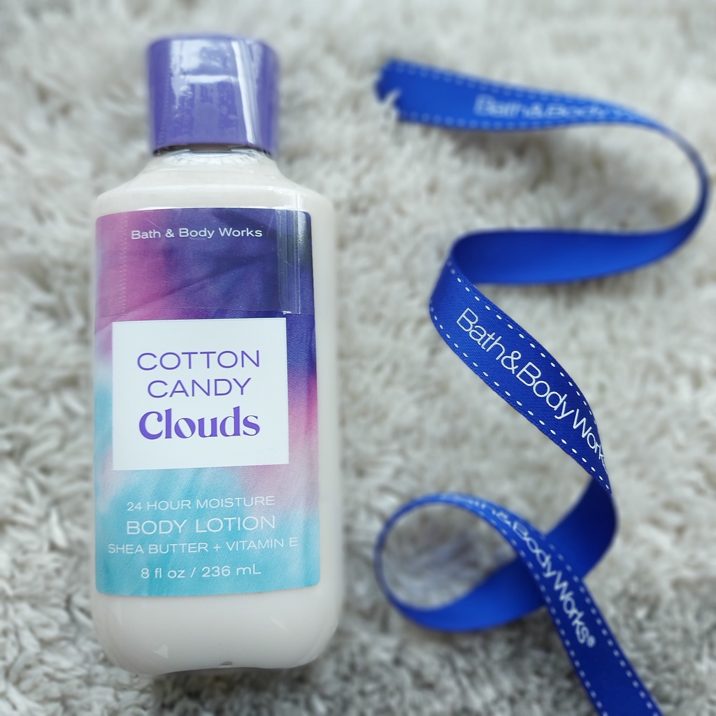 Original Bath & Body Works USA Cotton Candy Clouds Body Lotion (Sugar
