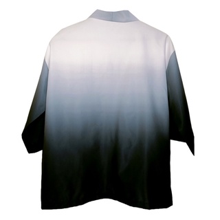 Japanese Kimono Cardigan Unisex (LIMITED EDITION) White-Black Ombre #2