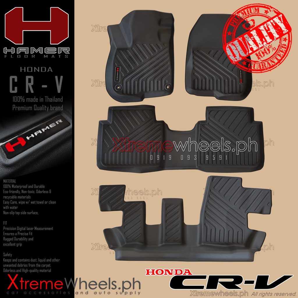 Honda Crv 20122022 7 Seater Hamer Deep Dish Matting Thailand Made 1st