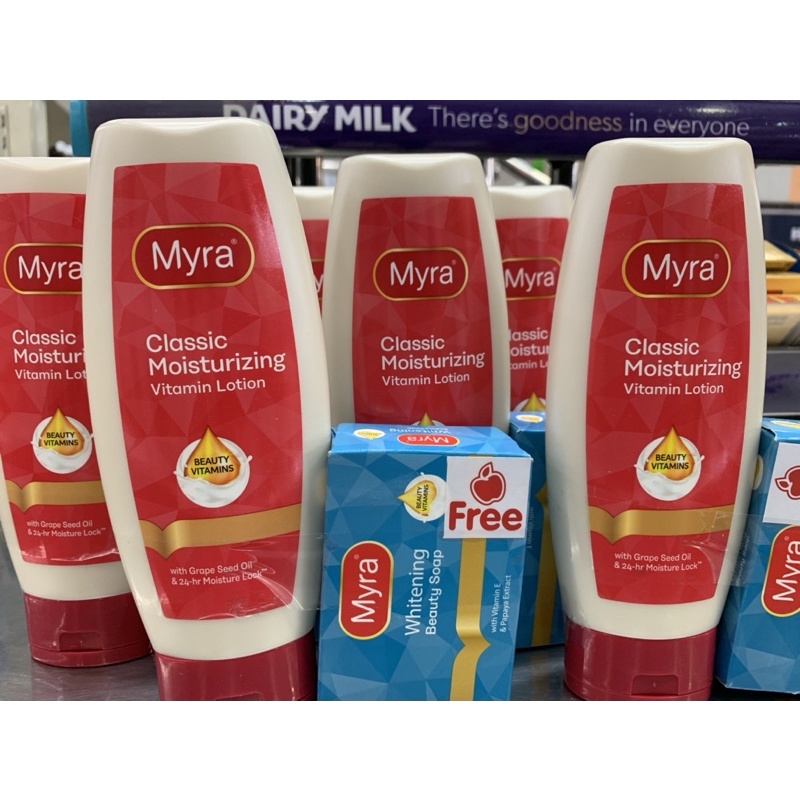 MYRA E Classic Moisturizing Vitamin Lotion 200ml W/ Free Soap Shopee