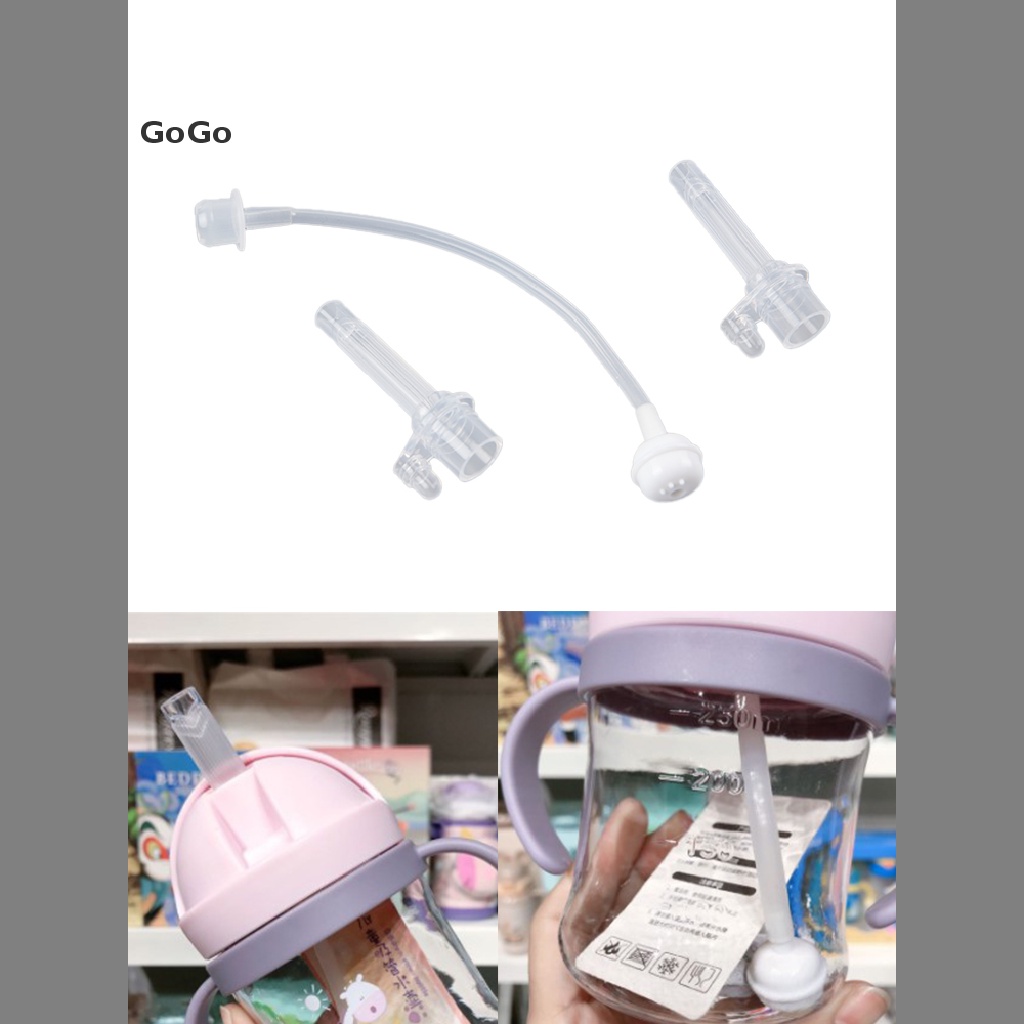 GoGo Baby Feeding Accessories Children Water Cup Straw Liquid Silicone Sippy Drink Bottle Accessories PH