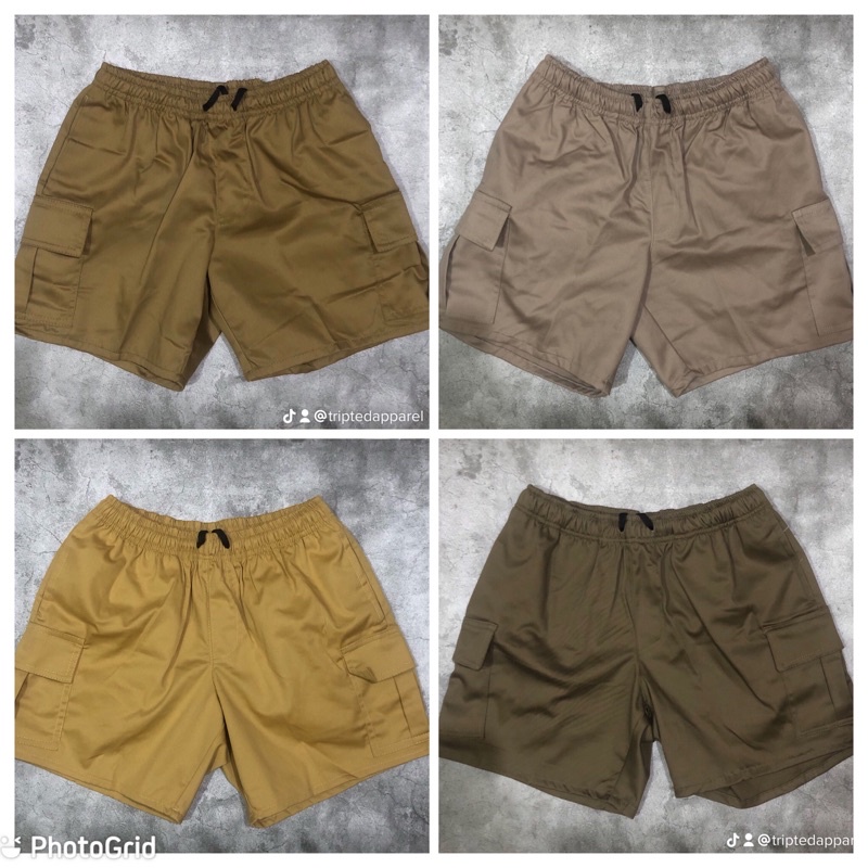 High Quality Unisex Cargo Short Above the knee (Makapal) 14” & 16”
