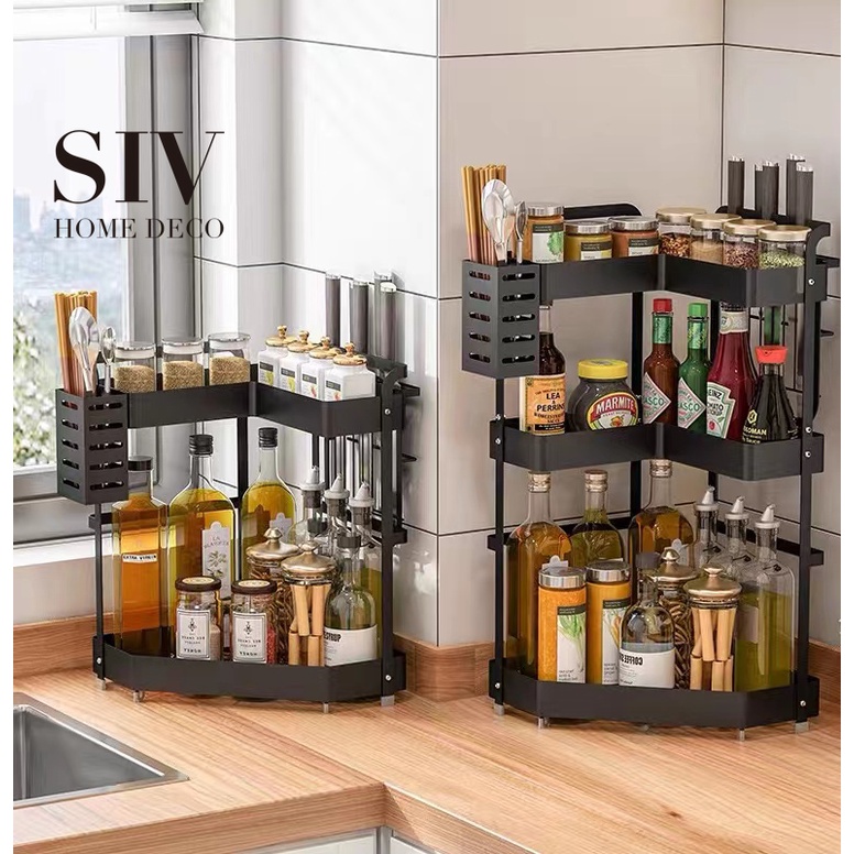 corner spice shelves