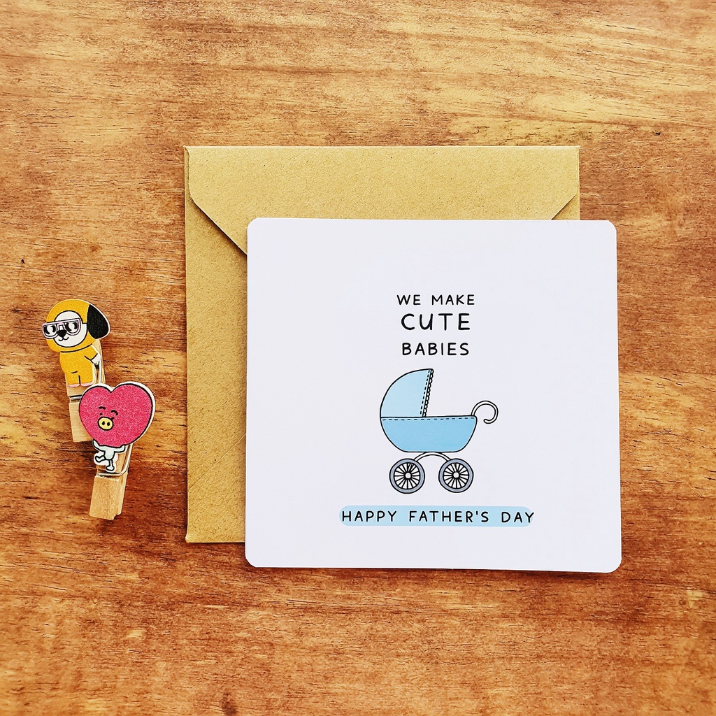Funny Father's Day Card for Father Papa Daddy Dad Tatay - We Make Cute  Babies | Shopee Philippines
