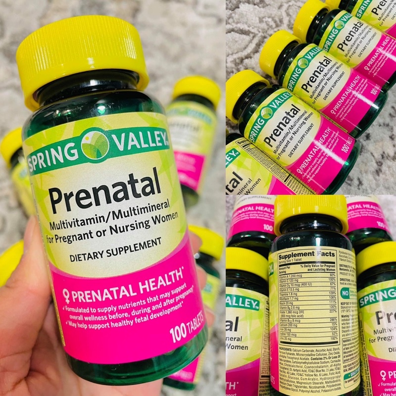 spring-valley-prenatal-multivitamins-100pcs-tablets-shopee-philippines