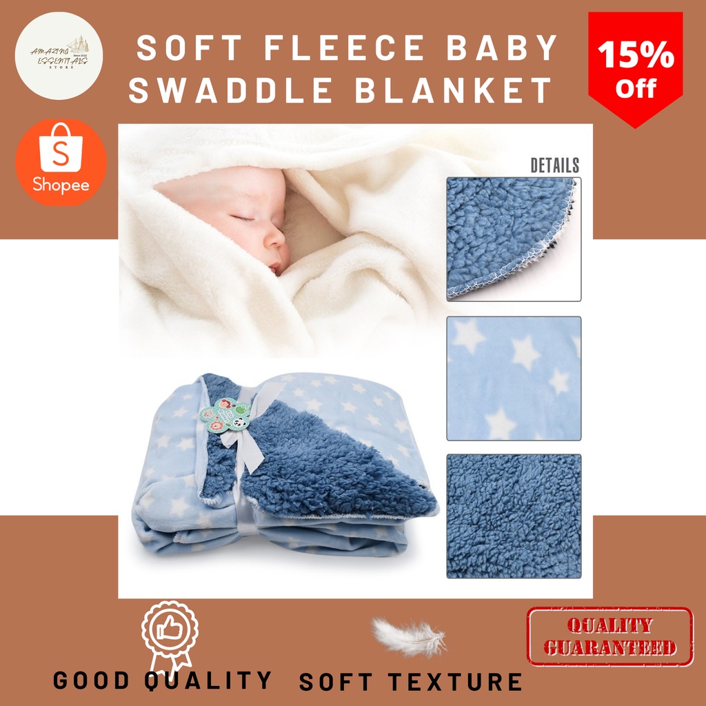 Amazing Adjustable Soft Fleece Baby Swaddle Blanket Kumot Baby Blanket