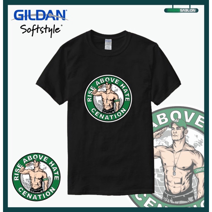 PRIA John Cena Rise Above Hate Cenation Logo Men Women | Shopee Philippines