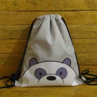 panda drawstring bag