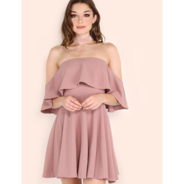 nude dress shein