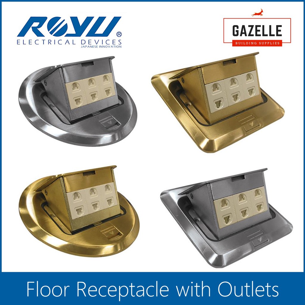 royu-floor-outlet-receptacle-bronze-zinc-round-square-shopee