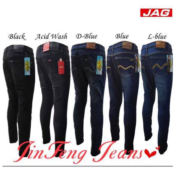 Best Selling Stretchable JAG Skinny Jeans For Men BLACK BLUE | Shopee ...