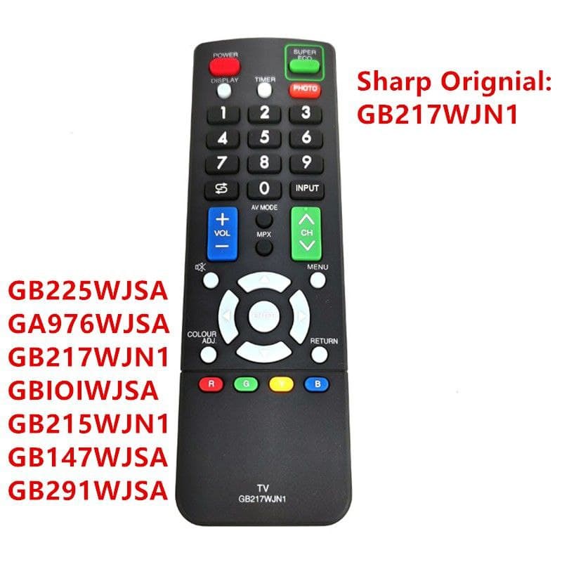 SHARP GB217WJN1 LED LCD TV Remote Control Replacement For Aquos