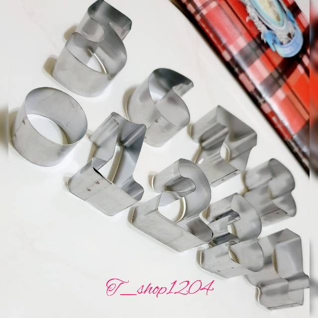 (9Pcs) Number Cookie Mold/Number Cookie Cutter 9pcs