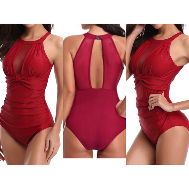 red swimsuit padded