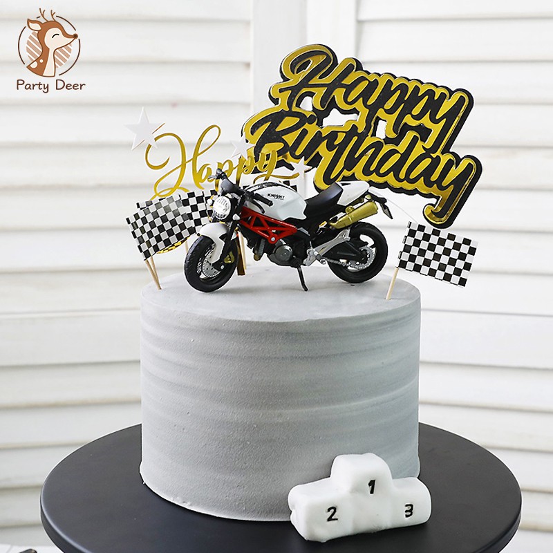 Multicolor Mixed Mini Alloy Motorcycle Toy Birthday Cake Decoration For Boy Man Children Birthday Party Cake Topper Love Gitfs Shopee Philippines