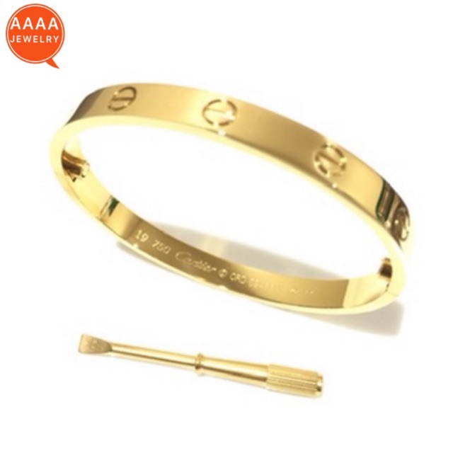 18k gold plated cartier love bracelet