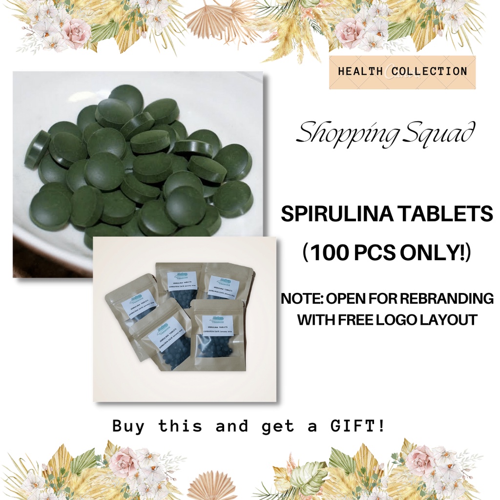 SPIRULINA TABLETS (BY 50PCS & 100PCS) Shopee Philippines