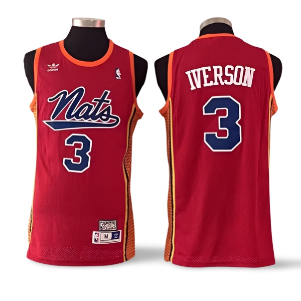 NATS ALLEN IVERSON #3 RETRO PATCH JERSEY | Shopee Philippines