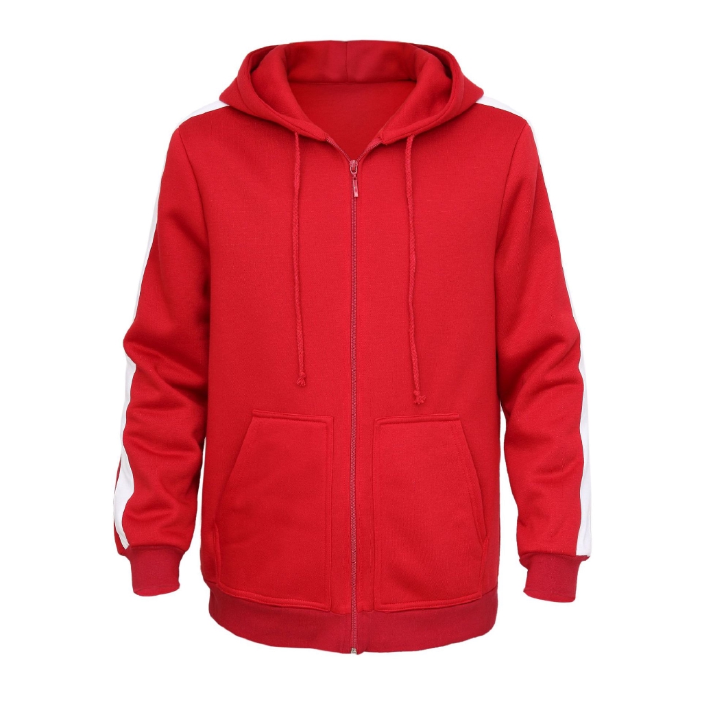 hoodie jacket red